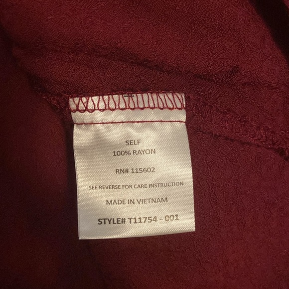 Dark red Lush top - Picture 4 of 7